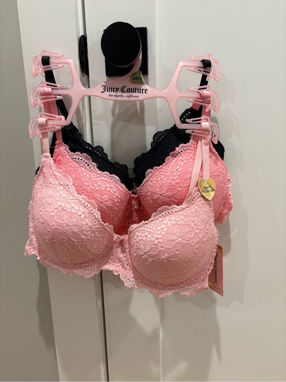 Juicy Couture Eyelet Push-Up Bra size 36c